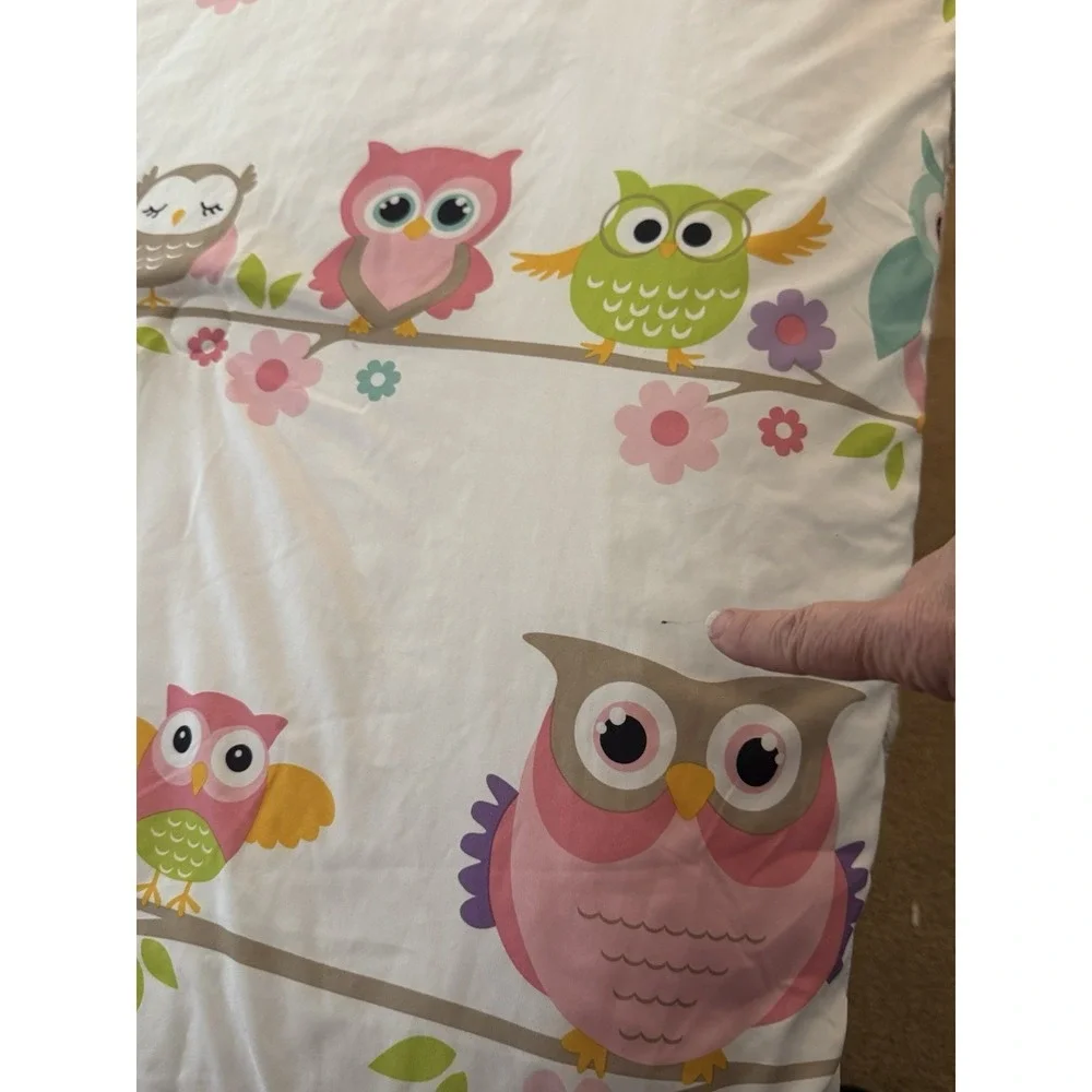Mi Zone Kids Wise Wendy Owl Twin Comforter Set Sham Pillow Valance HTF 4 Pc Set